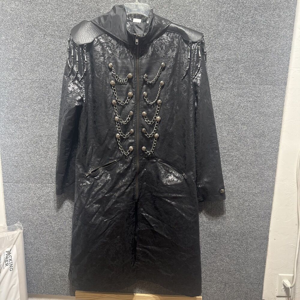 Spirit Halloween Royal Skeleton Jacket Black Polyester Large Halloween